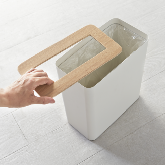  Yamazaki Rin rectangular white waste bin - 3