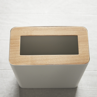  Yamazaki Rin rectangular white waste bin - 2