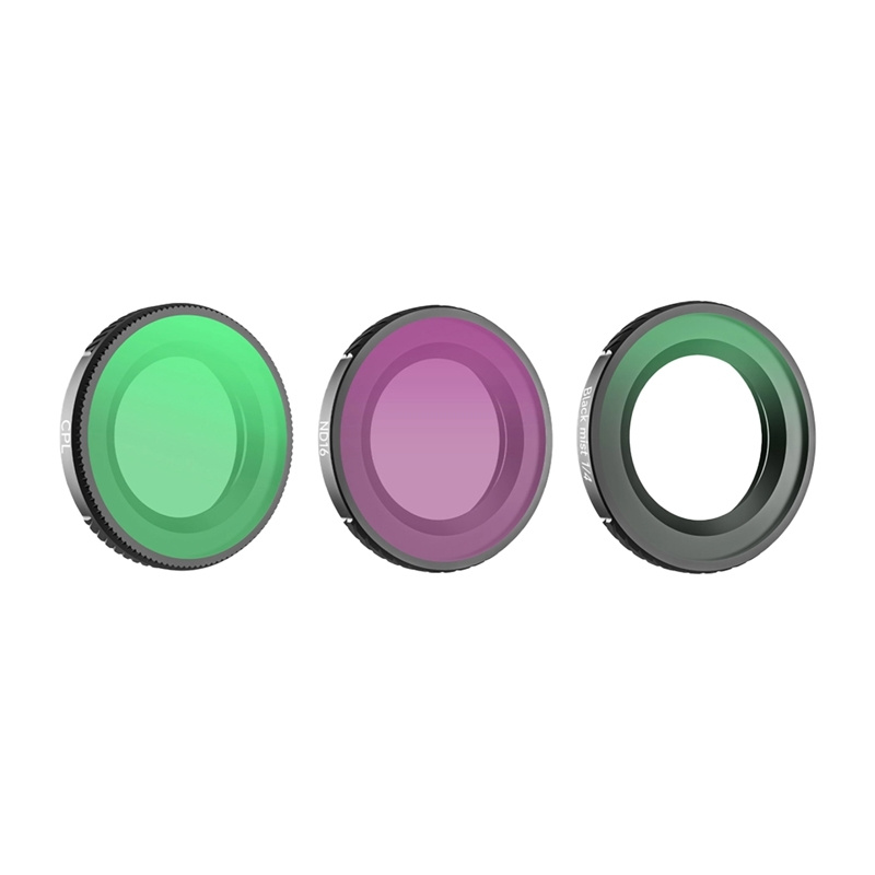  Sunnylife 1/4” Lens Filters 3 pcs – Black Mist + CPL + ND16 for Osmo Nano