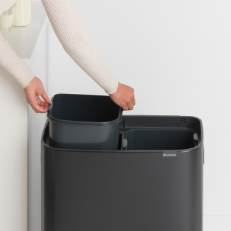 Kosz Brabantia Bo Touch Bin 2x30l czarny matowy - 7