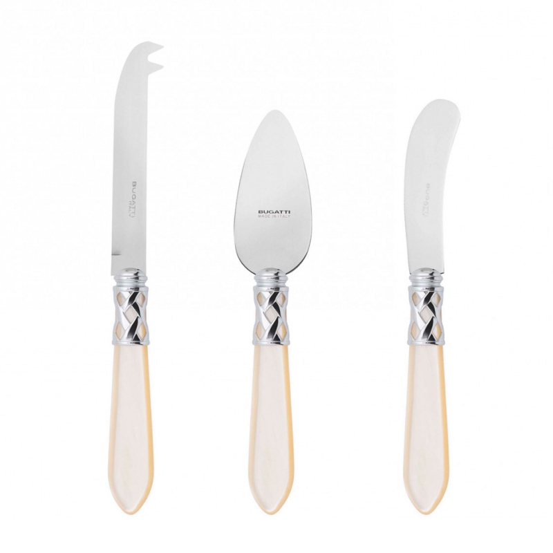  Casa Bugatti Aladdin ivory cheese knife set