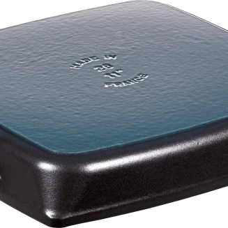 Żeliwna patelnia grillowa Staub z dwoma uchwytami 28 cm black - 3