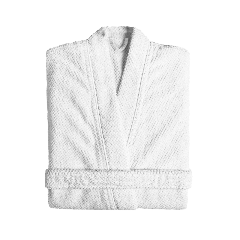 Szlafrok kimono Graccioza Bee Waffle White