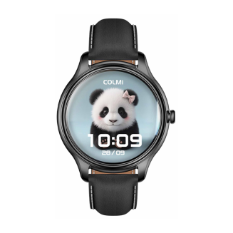 Smart Watch COLMI L28 (czarny silikon + czarny skórzany pasek) - 4
