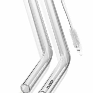 Zestaw 4 słomek szklanych Gefu Future 23 cm - 2