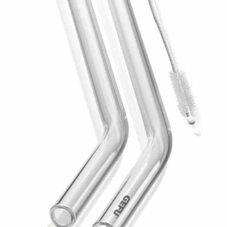 Zestaw 4 słomek szklanych Gefu Future 23 cm - 2