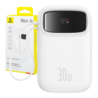Powerbank Baseus QPow 2 10000mAh 30W (biały) - 9