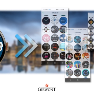 Smartwatch Damski GIEWONT Różowe Złoto Czarny GW330-4 - 8