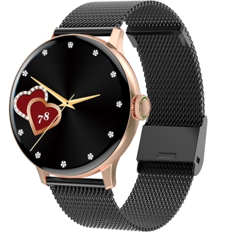 Smartwatch Damski GIEWONT Różowe Złoto Czarny GW330-4 - 17