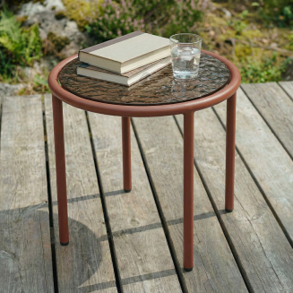 Stolik ogrodowy SACKit Mollis Side Table Renesse Chestnut ∅50 cm - 4