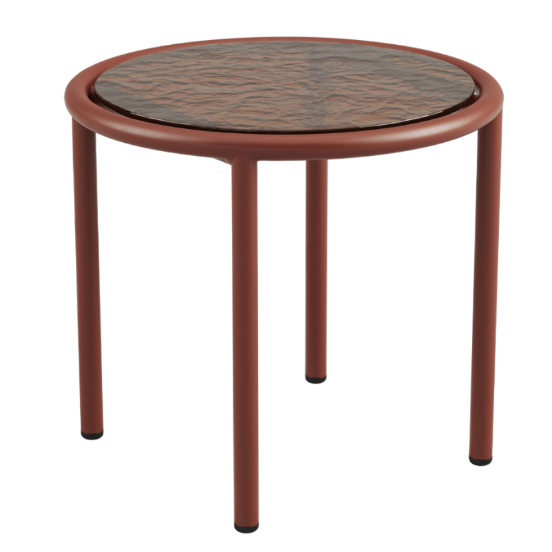 Stolik ogrodowy SACKit Mollis Side Table Renesse Chestnut ∅50 cm