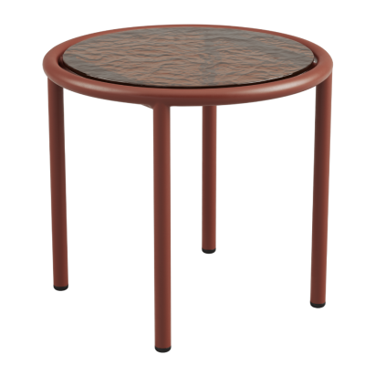 Stolik ogrodowy SACKit Mollis Side Table Renesse Chestnut ∅50 cm