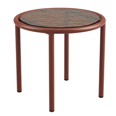 Stolik ogrodowy SACKit Mollis Side Table Renesse Chestnut ∅50 cm