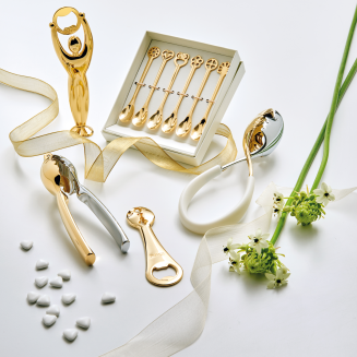 Casa Bugatti Molla Kiss Gold salad tongs, black with 24 carat gold - 2