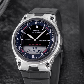 Zegarek Męski CASIO DUAL AW-80-1AVDF + BOX - 8