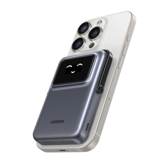 Powerbank magnetyczny 10000mAh Ugreen Uno PB764, Qi2 15W (szary) - 4