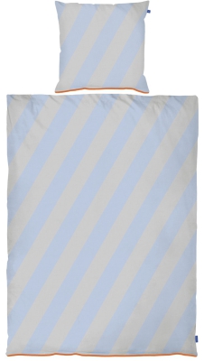 Pościel Mette Ditmer DIAGONAL Light Blue & Sand 140×200 cm