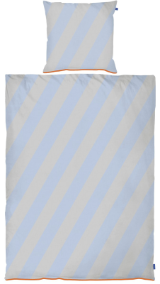 Pościel Mette Ditmer DIAGONAL Light Blue & Sand 140×200 cm