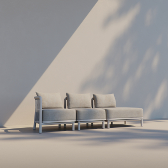 Sofa ogrodowa SACKit Kirra Lounge Sofa 3 Seater Open End Sand - 10