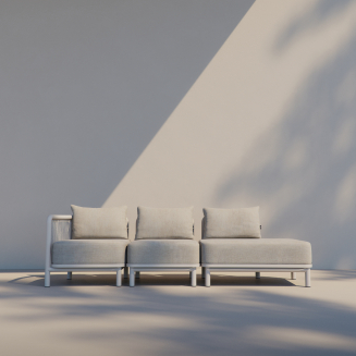 Sofa ogrodowa SACKit Kirra Lounge Sofa 3 Seater Open End Sand - 11