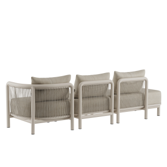 Sofa ogrodowa SACKit Kirra Lounge Sofa 3 Seater Open End Sand - 2