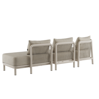 Sofa ogrodowa SACKit Kirra Lounge Sofa 3 Seater Open End Sand - 4