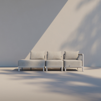 Sofa ogrodowa SACKit Kirra Lounge Sofa 3 Seater Open End Sand - 8