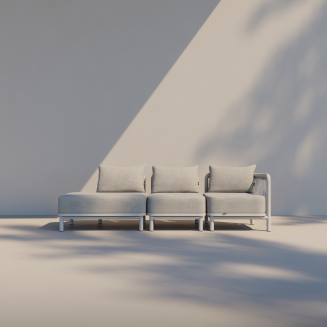 Sofa ogrodowa SACKit Kirra Lounge Sofa 3 Seater Open End Sand - 8