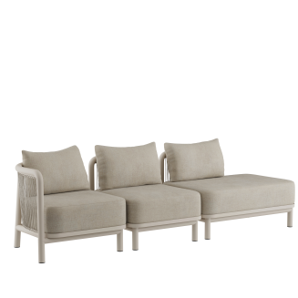 Sofa ogrodowa SACKit Kirra Lounge Sofa 3 Seater Open End Sand - 3