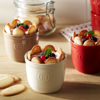 Zestaw dwóch miseczek do zapiekania typu ramekin Emile Henry N°8 białe - 3