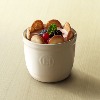 Zestaw dwóch miseczek do zapiekania typu ramekin Emile Henry N°8 białe - 5