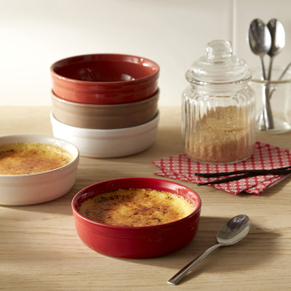 Zestaw dwóch miseczek creme brulee Emile Henry kremowe - 3