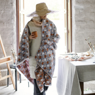 Koc Lapuan Kankurit TULPPAANI cinnamon-blue 130x180 cm - 4