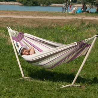  La Siesta Caribena purple single hammock - 8