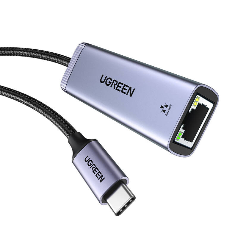 UGREEN CM483 USB-C-RJ45 Network Adapter (Gray)