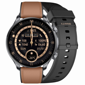 Smartwatch Gravity Czarny 2 Paski GT35-1 - 8