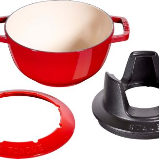 Zestaw do fondue Staub - 20 cm, Czerwony - 8