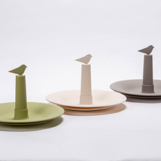 PLASTIA FINCH Karmnik dla ptaków 32 cm jasnoszary - 2