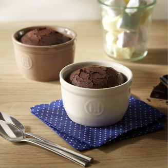 Zestaw dwóch miseczek do zapiekania typu ramekin Emile Henry N°9 białe - 3