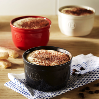 Zestaw dwóch miseczek do zapiekania typu ramekin Emile Henry N°9 białe - 4