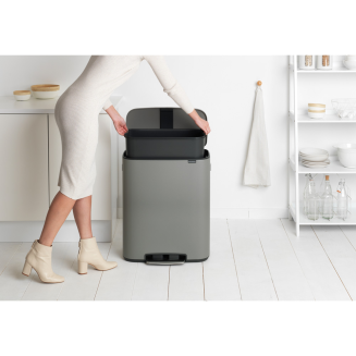 Kosz na śmieci Brabantia Bo 60l mineralny szary - 5