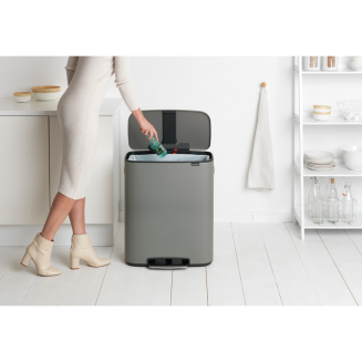 Kosz na śmieci Brabantia Bo 60l mineralny szary - 6