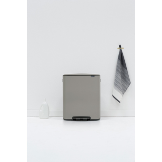Kosz na śmieci Brabantia Bo 60l mineralny szary - 4