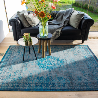 Dywan Louis de Poortere Fading World Medallion grey turquoise - 12