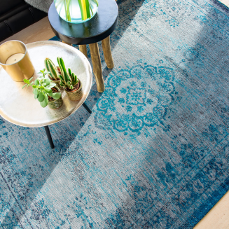 Dywan Louis de Poortere Fading World Medallion grey turquoise - 9