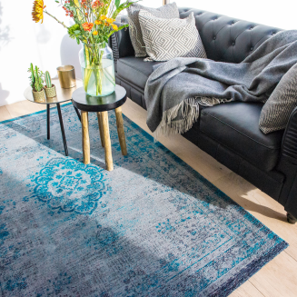 Dywan Louis de Poortere Fading World Medallion grey turquoise - 10