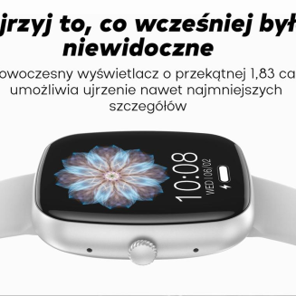 Smartwatch Damski GRAVITY GT18-1 Różowy Pasek Silikonowy + Czarny Pasek - 11
