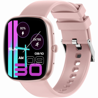 Smartwatch Damski GRAVITY GT18-1 Różowy Pasek Silikonowy + Czarny Pasek - 4