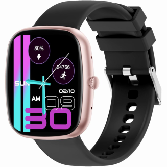 Smartwatch Damski GRAVITY GT18-1 Różowy Pasek Silikonowy + Czarny Pasek - 5