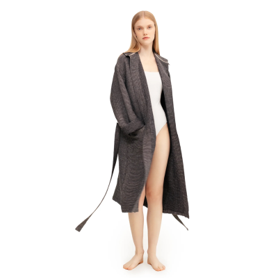 Szlafrok Lapuan Kankurit Terva black-linen L